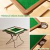 Mahjong Table Foldable, 4-Player Card Game Table with Green Felt and Cup Holders, Mahjong Table for Playing Mahjong, Pokers, Dominoes, Jigsaw Puzzles, Board Game view 2