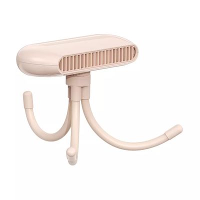 Summer Air Cooling Personal Portable Desk Table Mini Fan Rechargeable Battery Stroller Fan Clip On for Baby with Flexible Tripod (pink)