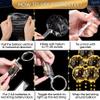 10 Pcs LED Balloons Light Up Balloons for Parties  Clear 18" Balloon with Gold String Lights & Individual Switch  Light Up Valentines Day Decorations for Holiday Parties, Batteries Not Included view 2