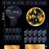 10 Pcs LED Balloons Light Up Balloons for Parties  Clear 18" Balloon with Gold String Lights & Individual Switch  Light Up Valentines Day Decorations for Holiday Parties, Batteries Not Included view 4