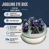 Sage's Portal Jiggling Eye Liquid Core 7-PC Sharp Edge Resin Polyhedral DND Dice Set for Dungeons and Dragons Pathfinder TTRPG (Eye of The Purple Serpent) view 2