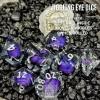 Sage's Portal Jiggling Eye Liquid Core 7-PC Sharp Edge Resin Polyhedral DND Dice Set for Dungeons and Dragons Pathfinder TTRPG (Eye of The Purple Serpent) view 4