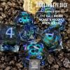 Sage's Portal Jiggling Eye Liquid Core 7-PC Sharp Edge Resin Polyhedral DND Dice Set for Dungeons and Dragons Pathfinder TTRPG (Eye of The Blue Beast) view 4