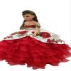 A&C Quinceaeras and More Last Doll Sweet Sixteen Doll Muneca para Quinceanera white red Charro dress Muneca Charra view 3