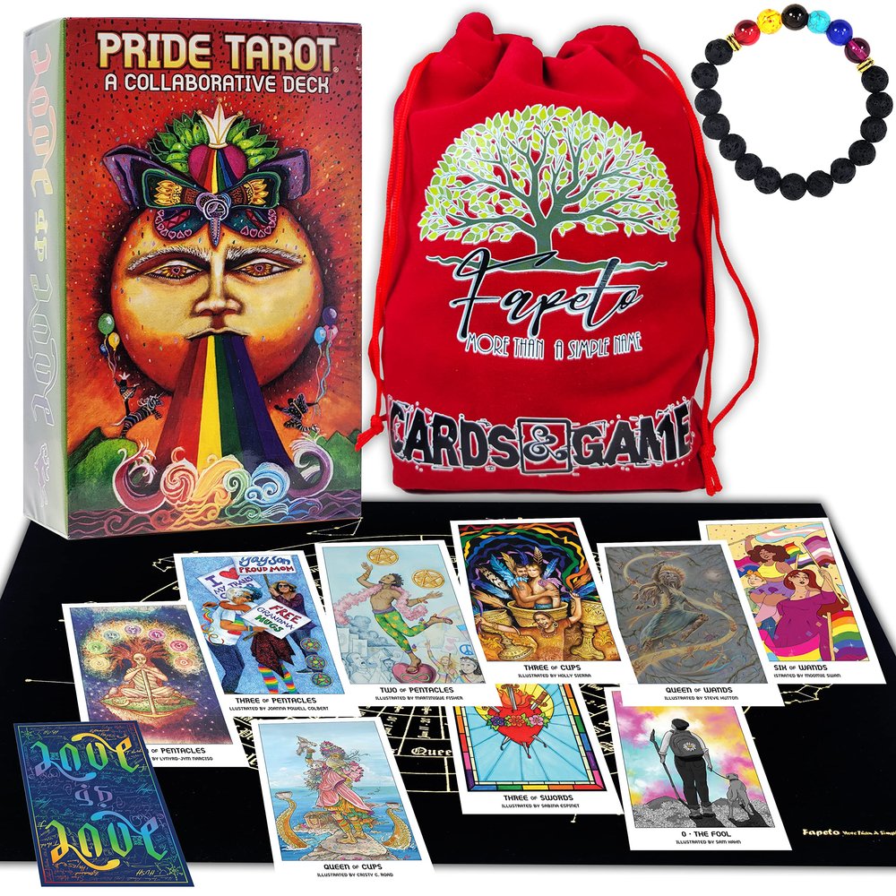 Fapeto more than a simple name Bundles Tarot & Oracles, Cards Decks for Fortune Telling & Chakras (Pride Tarot)