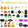 SULOLI 36 PCS Halloween Mochi Squishy Toys, Squeeze Toy Stress Reliever Anxiety Packs, Goody Bag Fillers for Kids Party Favors view 2
