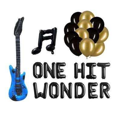 100% LIKED-One Hit wonder, One Rocks Birthday, One Hit Wonder Birthday, Born to Rock and Roll First Birthday, One Rocks Banner, Rock Theme 1st Birthday, Rock Music First Birthday