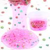 Crystal Slime, Pink Strawberry Jelly Cube Glimmer Crunchy Clear Slime with 8 Add-ins, Idea Stress Relief Toy, Kids Party Favor, Birthday Easter Christmas New Year Gift for Girls & Boys Age 6 7 8 9 10+ view 3