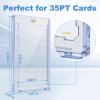 100 ct Magnetic Card Holder for Trading Cards, 35pt Ultra Clear Baseball Card Protectors, Hard Plastic Protectors for Sports and Game Cards view 4