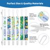 Smlpuame Baby Pacifier Clip for Boys Girl,6 Pack Stylish Binky Clips Strap,Paci Holder with Clips Universal Lightweight Fits Most Pacifiers Teeher Toy Teething Ring Soothie,Baby Gifts(Dinosaur-2) view 4