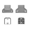 Retractable Baby Gate Replacement Parts Kit, Pet Gate Full Set Wall Mounting Hardware with Brackets Anchors and Screws(Grey) view 4