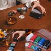 IXIGER Poker Chips Set(200pcs),Poker Chips with Denominations,Plastic Learning Counters Disks and Learning Math Counting Chips, 2PCS Counter chip Holder Game Night Party Supplies view 3