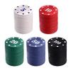 IXIGER Poker Chips Set(200pcs),Poker Chips with Denominations,Plastic Learning Counters Disks and Learning Math Counting Chips, 2PCS Counter chip Holder Game Night Party Supplies view 4