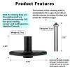 CHEETOP Rope Metal Spinning Top, High Performance Precision Stainless Steel Kill Time Anti-Gravity Perfect Balance Gyroscope, Spins Forever Exceed 10 Minutes Relieve Stress Desktop Toy (Black) view 2