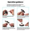 CHEETOP Rope Metal Spinning Top, High Performance Precision Stainless Steel Kill Time Anti-Gravity Perfect Balance Gyroscope, Spins Forever Exceed 10 Minutes Relieve Stress Desktop Toy (Black) view 3