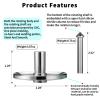 CHEETOP Rope Metal Spinning Top, High Performance Precision Stainless Steel Kill Time Anti-Gravity Perfect Balance Gyroscope, Spins Forever Exceed 10 Minutes Relieve Stress Desktop Toy (Silver) view 2