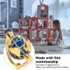1:12 Miniature World Globe miniature dollhouse accessories Gold Realistic/Elegant Globe Dollhouse Study Furniture dollhouse bookcase accessories nan view 3