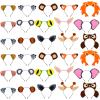 Kigeli 30 Pcs Jungle Animal Safari Ears Headbands for Hair Hoops Photo Booth Props One Birthday Easter Halloween Favors(Animals) view 1