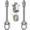 Dolibest Swing Hangers with Bearing - 2 Pack Stainless Steel 304 Hardware Hooks for Wood & Metal Beams, Ideal for Hanging Hammocks, Yoga Swings, Porch Swing, Boxing Bag 1500 LB Capacity -5''x M2/5'' view 1