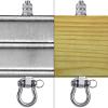 Dolibest Swing Hangers with Bearing - 2 Pack Stainless Steel 304 Hardware Hooks for Wood & Metal Beams, Ideal for Hanging Hammocks, Yoga Swings, Porch Swing, Boxing Bag 1500 LB Capacity -5''x M2/5'' view 4