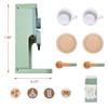 MONT PLEASANT Kids Wooden Toys Toddler Pretend Play Kitchen Accessories Green Coffee Maker Espresso Machine Playset Montessori Kitchen Toy Gift for Girls and Boys view 2