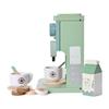 MONT PLEASANT Kids Wooden Toys Toddler Pretend Play Kitchen Accessories Green Coffee Maker Espresso Machine Playset Montessori Kitchen Toy Gift for Girls and Boys view 4