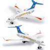 Crelloci Plane Toy Single Airlines Die-Cast G650 Model Airplane Alloy Metal Aircraft Toys Pull Back Business Jet Planes with Lights and Sounds for Kids Boys Girls with Display Rack view 1