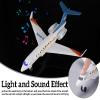 Crelloci Plane Toy Single Airlines Die-Cast G650 Model Airplane Alloy Metal Aircraft Toys Pull Back Business Jet Planes with Lights and Sounds for Kids Boys Girls with Display Rack view 3