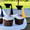 12pcs Graduation Cap Cake Toppers Chic Graduation for Cakes for Celebrating Graduates Fun view 3