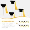 12pcs Graduation Cap Cake Toppers Chic Graduation for Cakes for Celebrating Graduates Fun view 4