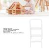 1/12 Miniature Step Ladder, Delicate Texture Mini 3 Step Ladder for Dollhouse Furniture Accessories (White) view 3