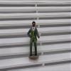 F821 - Greenhills Seated Male Spectator for Scalextric Carrera 1.32 Scale - NEW view 1