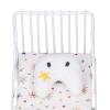 1:12 Scale Dollhouse, Furniture Mini Bed Set Decorative Pillow Metal Frame Lifelike Miniature Bed White (Star Pattern) Mini Doll view 2