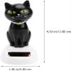 Solar Cat Toy Doll Dancing Cat Figure Car Ornament,Dancing Toys Ornaments Solar Powered Car Dashboard Interior Decoration Desktop Decor Gift Window Party Car Desk Home view 2