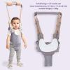 Baby Walking Harness Detachable Crotch Pad Handheld Toddler Walk Assistant Belt Help Baby Walk Child Learning Walk Assist Trainer Tool for 8-24 Month Old(Monsoon Grey-Profile Mesh) view 2