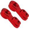 2Pcs ShareGoo Aluminum FCX24 Servo Arms RC Steering Servo Horn Compatible with FMS FCX24 1/24 RC Car (Red) view 1