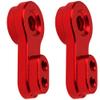 2Pcs ShareGoo Aluminum FCX24 Servo Arms RC Steering Servo Horn Compatible with FMS FCX24 1/24 RC Car (Red) view 4