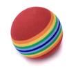BESPORTBLE Soft Golf Balls Practice Set 20pcs Eva Training Balls 40mm Vibrant Rainbow Pattern for Practice view 3