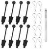 GDOOL RC Cars Body Clips with Pull Tabs for Universal 1:8 1:10 1:12 1:14 Remote Control Trucks & 1 PCS Hole Puncher Reamer for RC Body Shell Drills Tool view 1