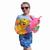 Hug Me Inflatable Safari Wild Zoo Animals (24 Pack)  Hugging Arms Tiger, Monkey, Rabbit, Bunny, Teddy Bear Jungle Party Decorations view 4