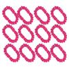 blinkee 12 Pack Hawaiian Luau Party Pink Flower Lei Necklace - 36" Eco-Friendly Tropical Accessory for Summer Celebrations and Themed Parties view 1