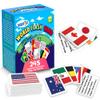 Zastic! World Flags Flashcards - 245 Country Flags, Capitals, Languages & Continents - Gloss Laminated Kids Geography Flash Cards view 1