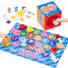 JoyCat Mystery Alphabet Box for Kids 26 PCS Letters Sorting Matching Game Activities Letter Sounds Fine Motor Learning Toys for Preschool Kindergarten Classroom - Halloween view 1
