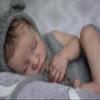 iCradle Lifelike Lovely Real Look Reborn Baby Doll 19inch 48cm Full Body Vinyl Silicone Baby Doll Boy Anatomically Correct Rooted Hair Realistic Sleeping Newborn Doll Toy Gift for Ages 3+ view 1