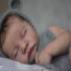 iCradle Lifelike Lovely Real Look Reborn Baby Doll 19inch 48cm Full Body Vinyl Silicone Baby Doll Boy Anatomically Correct Rooted Hair Realistic Sleeping Newborn Doll Toy Gift for Ages 3+ view 2