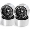 4Pcs Aluminum Alloy 1.9inch Beadlock Wheels Rims for Axial SCX10 II 90046 AXI03007 Traxxas TRX4 D90 1/10 RC Crawler Car (Color : Red 4PCS) view 2