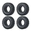 4Pcs 1.0" Soft Rubber Tires for Axial SCX24 90081 Deadbolt AX00001 AXI00002 1/24 RC Crawler Car Truck Parts Accessories (Color : 50mm) view 1