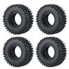 4Pcs 1.0" Soft Rubber Tires for Axial SCX24 90081 Deadbolt AX00001 AXI00002 1/24 RC Crawler Car Truck Parts Accessories (Color : 54mm) view 1