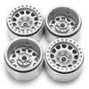 4Pcs Aluminum Alloy 1.9inch Beadlock Wheels Rims for Axial SCX10 II 90046 AXI03007 Traxxas TRX4 D90 1/10 RC Crawler Car (Color : Silver 4PCS) view 1