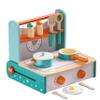 Dailyfunn Wooden Foldable &Portable Toy Stove Pretrend Kitchen PlaySet with Cooking Accessories view 1